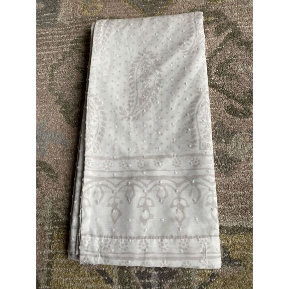 Simple Flower Pattern Shower Curtain - Picture 3 of 5